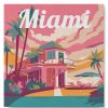 Figuredart Mini Peinture Par Numros 20X20Cm Avec Cadre Miami | Ville