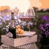 Figuredart Verres De Vin Dans Les Champs | Paysages