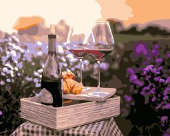 Figuredart Verres De Vin Dans Les Champs | Paysages