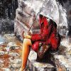 Figuredart Femme Seule Sous La Pluie | Femmes