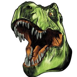 Figuredart Puzzle 2D En Bois - T00Eate De T-Rex | Puzzle En Bois 2D