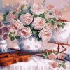 Figuredart Fleurs Et Violon | Fleurs