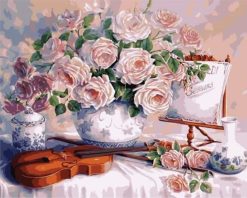 Figuredart Fleurs Et Violon | Fleurs