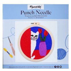 Figuredart Punch Needle Chat Curieux | Punch Needle