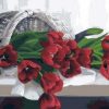 Figuredart Panier De Tulipes Rouges | Fleurs