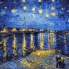 Figuredart Van Gogh Nuit Etoile Sur Le Rhne | Reproduction D'Oeuvres