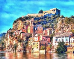 Figuredart Village Au Bord De La Mer | Paysages