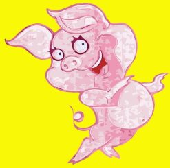 Figuredart Peinture Enfants Cochon Diva | Enfants