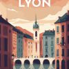 Figuredart Affiche Vintage Lyon | Affiche Vintage