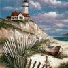 Figuredart Broderie Diamant - Bord De Mer 40X50Cm Toile Tendue Sur Ch00E2Ssis | Broderie Diamant Paysages