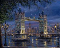 Figuredart Tower Bridge Londres De Nuit | Ville