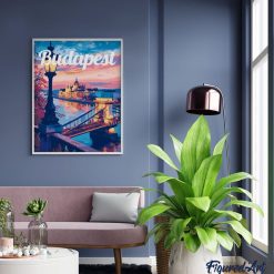 Figuredart Affiche De Voyage Budapest | Affiche Vintage