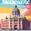 Figuredart Affiche De Voyage Melbourne | Affiche Vintage