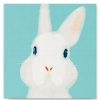 Figuredart Mini Peinture Par Numros 20X20Cm Avec Cadre Lapin Blanc | Animaux