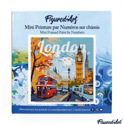 Figuredart Mini Peinture Par Numros 20X20Cm Avec Cadre Big Ben Londres | Ville