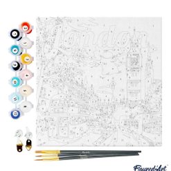 Figuredart Mini Peinture Par Numros 20X20Cm Avec Cadre Big Ben Londres | Ville