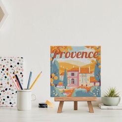 Figuredart Mini Peinture Par Numros 20X20Cm Avec Cadre Automne En Provence | Ville