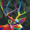 Figuredart Cerf Color Pop Art | Pop Art