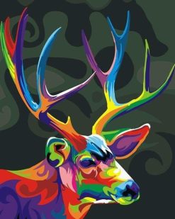 Figuredart Cerf Color Pop Art | Pop Art