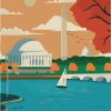 Figuredart Washington Vintage | Affiche Vintage