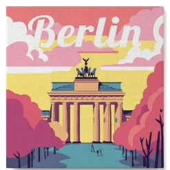 Figuredart Mini Peinture Par Numros 20X20Cm Avec Cadre Berlin | Ville