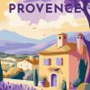 Figuredart Affiche Vintage Provence | Paysages